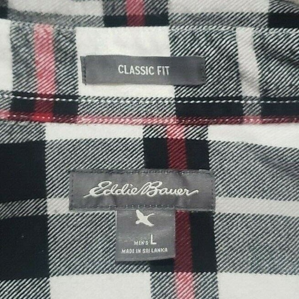 Eddie Bauer Flannel Button Down Large - image 6